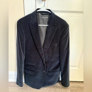 dkny jeans velvet blazer men size m navy blue